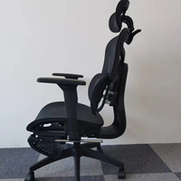 Fauteuil de bureau ergonomique moderne 2025 en tissu maillé intégral avec appui-tête réglable et fonction pivotante – Le moins cher