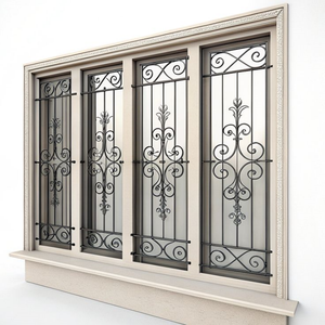 Clôture de protection en fer forgé pour balcon et terrasse de villa, barrière antivol pour fenêtres, portes et fenêtres en fer, auvent en arc - Product Image 6