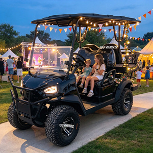 Carrito de Golf Eléctrico Elevado para 4 Pasajeros ZOWN, Precio al por Mayor, el Más Vendido, para Uso en Exteriores y Todoterreno - Product Image 1