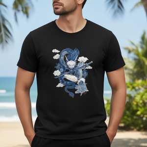 T-Shirt Unisex 210GSM 100% Cotone, Casual, Traspirante, Resistente, Stampa DTF, Abbigliamento Uomo - Product Image 3
