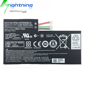 Batterie d'ordinateur portable neuve d'origine AC13F3L 3.75V 4960mAh pour <span class=keywords><strong>Acer</strong></span> <span class=keywords><strong>Iconia</strong></span> W4 A1-810 A1-811 A1-A810 W4-820 AC13F8L - Product Image 1