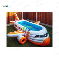 Parc aquatique flottant gonflable pour l'extérieur, bar à eau, tente combinée, plateforme de quai en PVC/vinyle pour les fêtes de famille