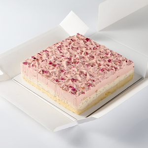 Tiramisu Lychee & <span class=keywords><strong>Rose</strong></span> Congelé pour Partager en Famille 850g Gâteau au Fromage Rond Faible en Gras de 8 Pouces 10 Tranches pour Dessert Familial - Product Image 1