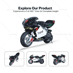 Motocicletas Todoterreno Mini de 2 Tiempos para Niños, Modelo HY-PB492, con Ruedas de Gasolina de 10 Pulgadas - Product Image 4