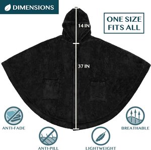 Usine surdimensionné moelleux châle Cape avec capuche femmes portable Sherpa <span class=keywords><strong>polaire</strong></span> manches couvertures Wrap <span class=keywords><strong>Poncho</strong></span> avec capuche pour adultes - Product Image 6