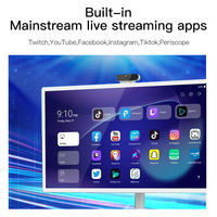 Último diseño pantalla Lcd 21,5/24/27/32 pulgadas Fhd Smart Tv pantalla táctil inteligente Android 12 Sistema de televisión con Wifi Rj45 Usb