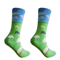 Chaussettes fantaisie personnalisées en tricot imprimées par sublimation Chaussettes tube sérigraphiées numériques pour femmes