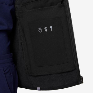 Black Sleeveless Multi Functional Pockets Fleece <strong>Vest</strong> for <strong>Nurses</strong> Custom Cheap <strong>Nurse</strong> <strong>Vest</strong> - Product Image 4