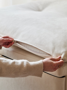 Nhà Sản Xuất Bán Buôn Màu Trắng Hiện Đại Đơn Giản Nhật Bản Phong Cách Căng Ra Duy Nhất Sofa Giường Vải To Vải Căn Hộ Khách Sạn Phòng Khách - Product Image 4