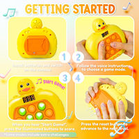 Jeu de puzzle portable Quick Push Pop, machine de jeu, jouets anti-stress, écran en silicone et plastique professionnel pour enfants et adultes, Noël, anniversaire