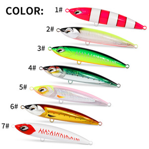 24cm pêche à la traîne en eau salée ABS naufrage appât dur artificiel 240mm bar leurre pour saumon poisson-chat marlin bar pêche océan bateau - Product Image 5