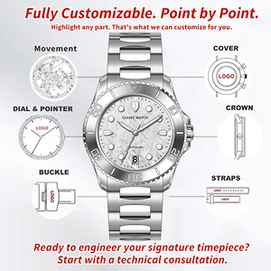 Reloj de Buceo de Alta Calidad con Bisel de Tungsteno Personalizado, Movimiento Automático 8215, 10 ATM, Esfera de Meteorito, Múltiples Colores, Reloj Mecánico - Product Image 2