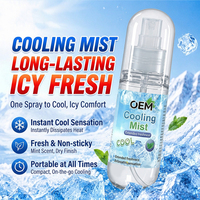 Spray Corporel Rafraîchissant Instantané 50ml – Idéal Été, Refroidissement Rapide, Portable – Prise en Charge Marque Privée OEM