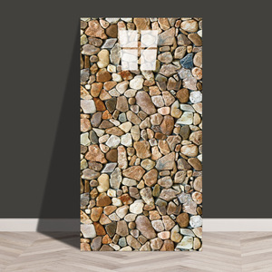 Autocollant mural en mousse PET effet céramique géométrique moderne imperméable MOI 60cm*30cm pour cuisine, salle de bain, salle de sport - Product Image 1