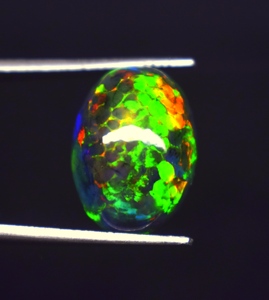 Opale naturelle multicolore de haute qualité, 6 carats, 16*11.5*6.9 mm, cabochon, pierre précieuse en vrac pour la fabrication de bijoux - Product Image 2