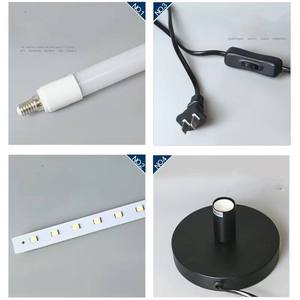 Lampe sur pied LED suspendue T8 E14, blanc, rose, <span class=keywords><strong>vert</strong></span>, rouge, bleu, tube LED RGB avec télécommande - Product Image 3