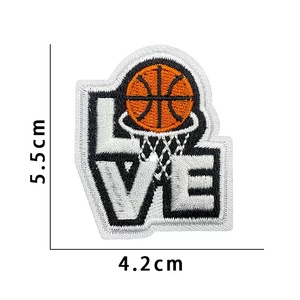 Parches de Baloncesto Bordados, Insignia 'Eat Sleep Basketball Repeat', Aplique Termoadhesivo 'Slam Dunk' para Camisetas de Equipo y Ropa Deportiva - Product Image 6