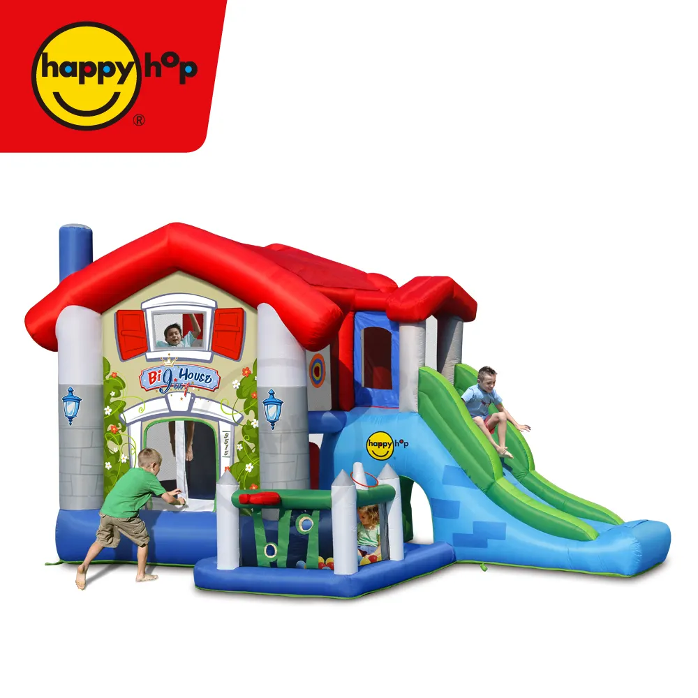 Happy Hop Bouncer Tiup untuk Anak-anak, 9515 Rumah Besar, Istana Bouncer Tiup dan Istana Lompat Besar