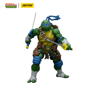 Figura de Acción Coleccionable JOYTOY Oficial y Original de TMNT-Leonardo, Escala 1/18, Articulada, con Accesorios - Product Image 4