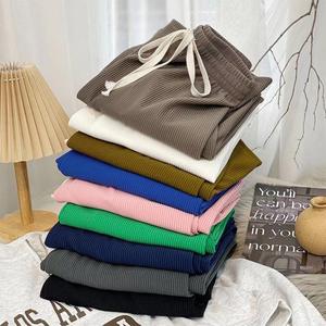 Nouveau pantalon serpentin à jambes larges pour femmes, pantalon d'été drapé de longueur au sol, pantalon décontracté à jambes droites - Product Image 5