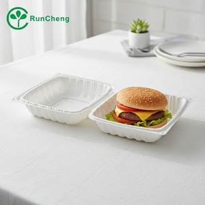 Одноразовые ланч-боксы из полипропилена для фастфуда, 8 дюймов, 150 штук в упаковке, оптом, пригодные для микроволновой печи, объем 1-2 л - Product Image 2