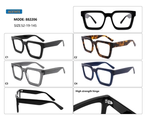 Khung Acetate kính người đàn ông ánh sáng màu xanh sang trọng kính quang học mô hình mới độ dẻo dai cao hình chữ nhật Kính mắt <span class=keywords><strong>2025</strong></span> quang học tốt nhất - Product Image 1