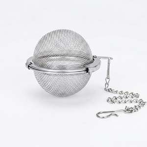 Infuseur à thé en acier inoxydable en forme de boule, filtre à thé en vrac en maille - Product Image 1