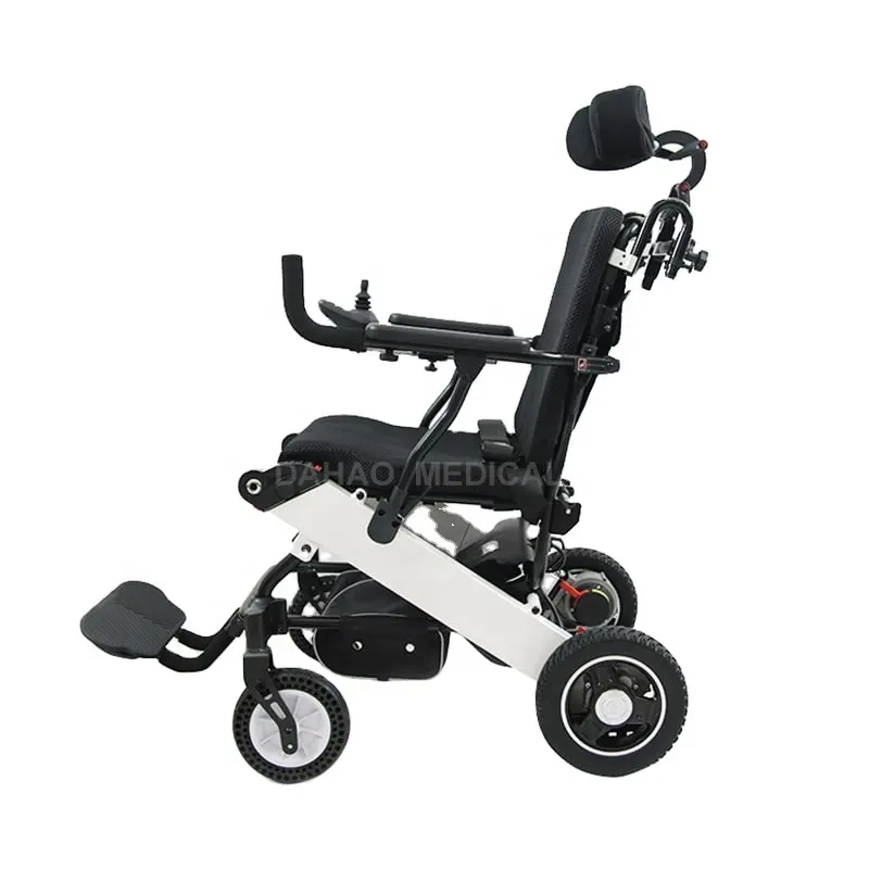 리튬 건전지를 가진 재충전용 미국 접히는 전기 바퀴 의자 알루미늄 합금 힘 기동성 휠체어