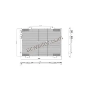 Condensador de aire acondicionado de CA automotriz de bajo precio 55056352AA