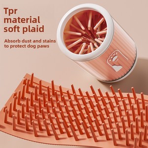 Limpiador <span class=keywords><strong>de</strong></span> Patas para Mascotas, Reutilizable, Portátil, <span class=keywords><strong>de</strong></span> PP, con Cepillo Suave No Tóxico, Ecológico, Masajeador Manual, Fácil <span class=keywords><strong>de</strong></span> Limpiar, para <span class=keywords><strong>Perros</strong></span> - Product Image 2