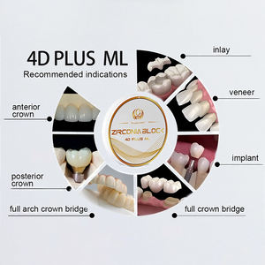 Blocco di <span class=keywords><strong>Zirconia</strong></span> Dentale Multistrato 4D Plus 98mm 95mm Disco di Zirconio CADCAM Dentale Disco Ceramico Dentale Grezzo - Product Image 2