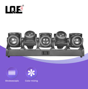 Barra de Luces LED Móviles TB5 <span class=keywords><strong>Tornado</strong></span> de 5 Cabezas con Control DMX512 IP65, Efectos de Halo Circular, Anillo, Tira, Barra, Cabeza Giratoria Oscilante para DJ - Product Image 3