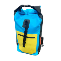 Sac à dos étanche en bâche PVC 35L, nouveau style, avec logo client imprimé, idéal pour la navigation de plaisance, le camping et la randonnée