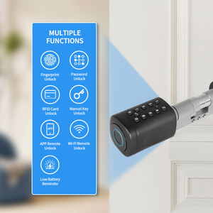ओयो डिजिटल डोर लॉक सिलेंडर स्मार्ट टलॉक वाई-फाई ऐप छोटे लॉक कंट्रोल आउटडोर बायोमेट्रिक फिंगरप्रिंट इलेक्ट्रॉनिक लॉक - Product Image 3