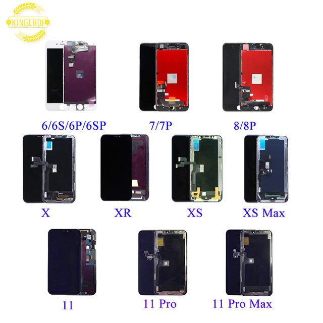 Mobile Phone LCDS for iPhone 6 7 8 X XS XR MAX LCD Display for iPhone 6G 6P 6S 7P 8P X XS 11 Pro Touch Screen Digitizer Assembly