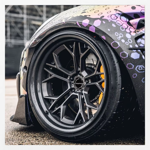 ล้อฟอร์จ 2 ชิ้น สำหรับรถยนต์แต่ง ขนาด 18" 19" 20" 21" 22 นิ้ว 5x112 5x120 5x114.3 คาร์บอนไฟเบอร์ - Product Image 1
