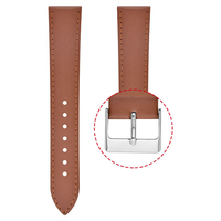 Echtes Leder Uhrenarmband 22mm 20mm Maßgefertigte Uhrenarmbänder aus Leder Glatt für AP Garmin Smartwatch