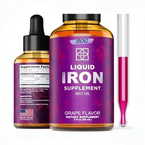 ODM Iron Supplement Drops For Women And Men Iron Complex Iron Free Taste Natural Sweeteners Vegan