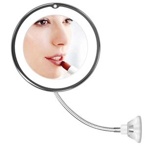 Dönme dönen tuvalet masası aydınlatma 10X büyüteçli ayna makyaj ışık LED büyüteç Vanity lamba 360 derece - Product Image 2