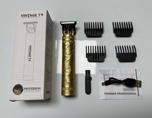 <span class=keywords><strong>Tagliacapelli</strong></span> Elettrico Professionale Vintage Ricaricabile 10W e Regolabarba T9 per Taglio Capelli Uomo - Product Image 6