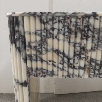 Table console de luxe en marbre Calacatta Viola, meuble de salon en pierre naturelle, bureau mural moderne, ensemble de table d'entrée