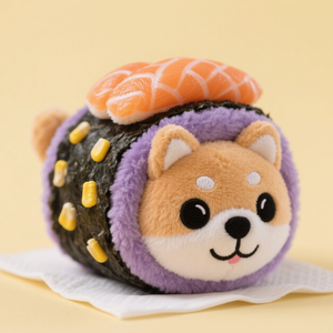 ชิบะอินุตุ๊กตาซูชิตุ๊กตาปลาแซลมอนของเล่นตุ๊กตาผ้ากำมะหยี่ผ่อนคลายเพื่อความสนุกสนาน - Product Image 4