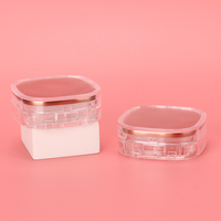 Pot de poudre libre carré recyclable personnalisé en usine OMI étui de maquillage cosmétique vide avec boîte