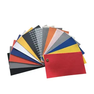 Lona laminada recubierta de PVC para tienda de camiones, LONA DE PVC para cubiertas de tiendas, Impresión de etiquetas, cortinas, Barrera, esteras, bolsas