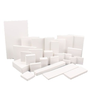 Cajas de Cartón Blancas de Varios Tamaños, 350 g/m², Caja de Embalaje Universal Reforzada, Impresión de Logotipo Personalizable - Product Image 2
