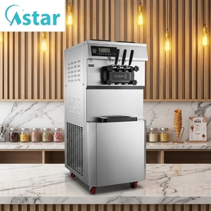 Máquina de <span class=keywords><strong>Helados</strong></span> Comercial de Acero Inoxidable con Capacidad de 58L/H para Frutas, Leche, Nueces y Maíz - Product Image 3