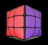 Cube gonflable publicitaire personnalisé, décoration suspendue, cube simple avec lumière LED, cube de Rubik gonflable 2x2