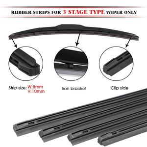 Kction OEM Logo Autres accessoires de voiture adaptés aux essuie-glaces à faisceau de Type <span class=keywords><strong>hybride</strong></span> de 8mm 14 à 28 Recharge en caoutchouc de lame d'essuie-glace <span class=keywords><strong>hybride</strong></span> - Product Image 5