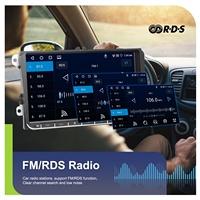Podofo 2 Din 9'' Autoradio Android Stéréo 4+64G Carplay/Android Auto/GPS/Wifi/RDS sans fil pour VW Passat Golf MK5 MK6 Jetta POLO