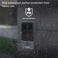 Interphone IP 2 fils intelligent avec vidéo WiFi, déverrouillage via l'application Tuya, sonnette étanche avec écran tactile 7 pouces D4 pour la maison